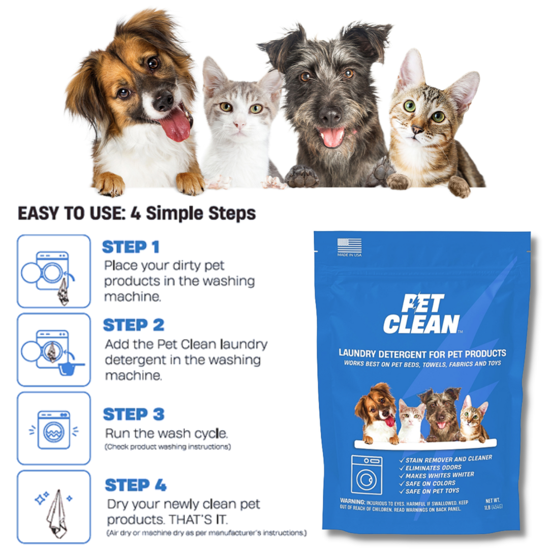 Pet Clean Laundry Detergent 1lb - FREE SHIPPING